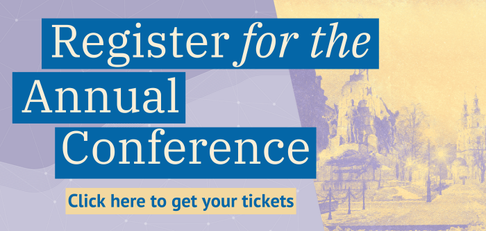 Register for the Annual Conference - click on the image to get your tickets
